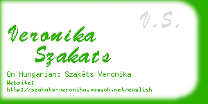 veronika szakats business card